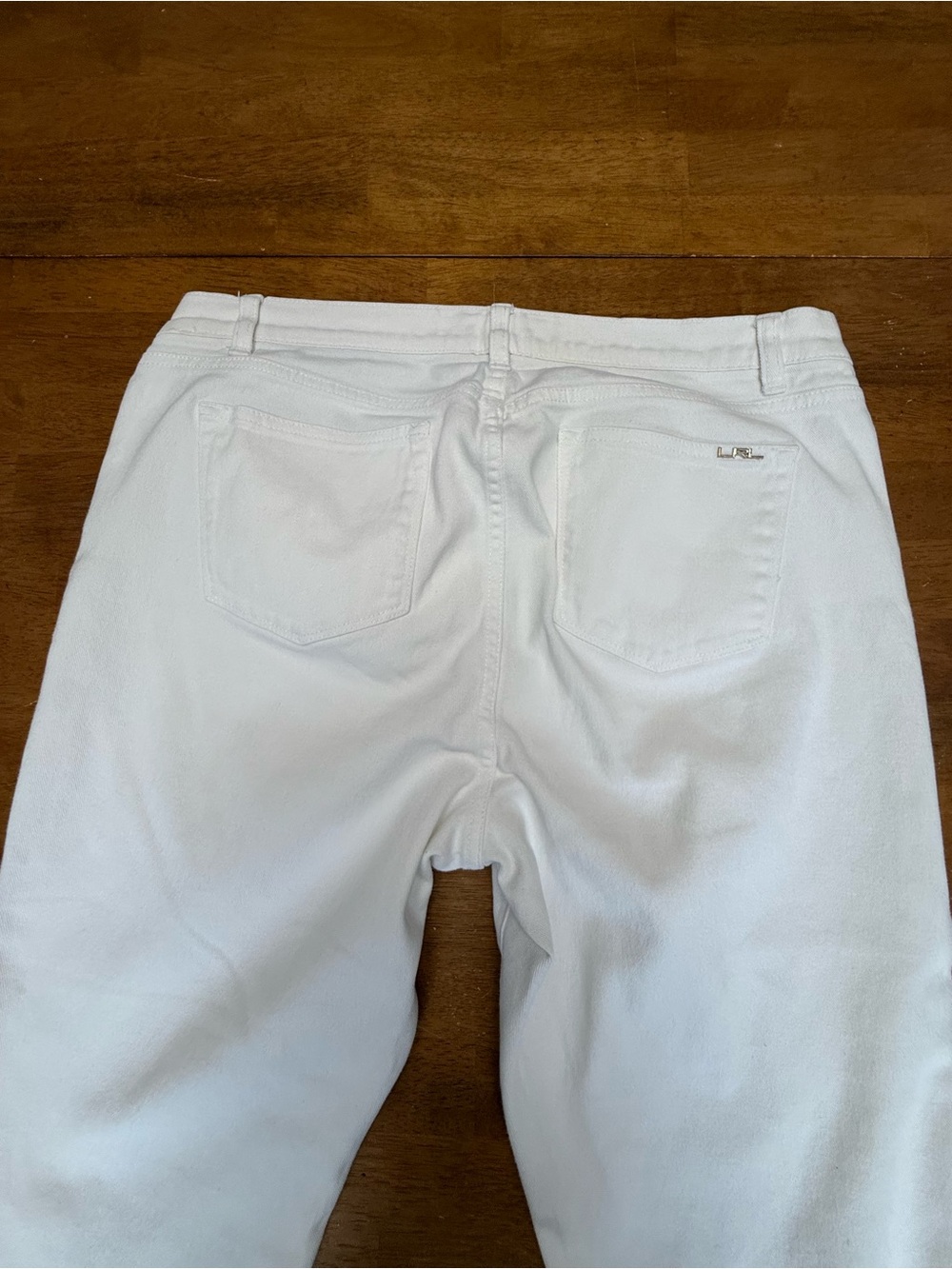 Lauren Ralph Lauren White Straight-Leg Women's Jeans 14W - Picture 8 of 8